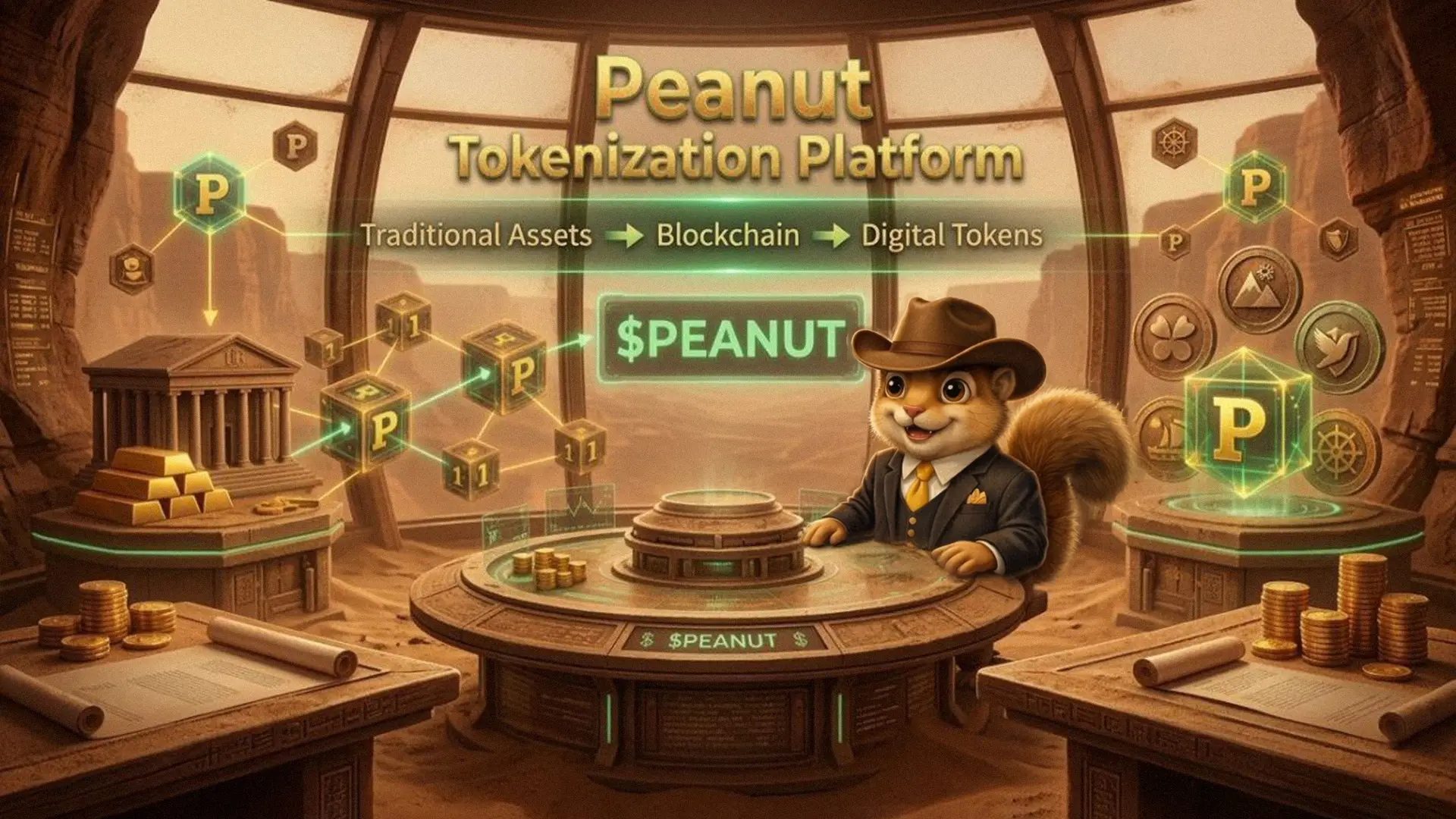Peanut tokenization platform background