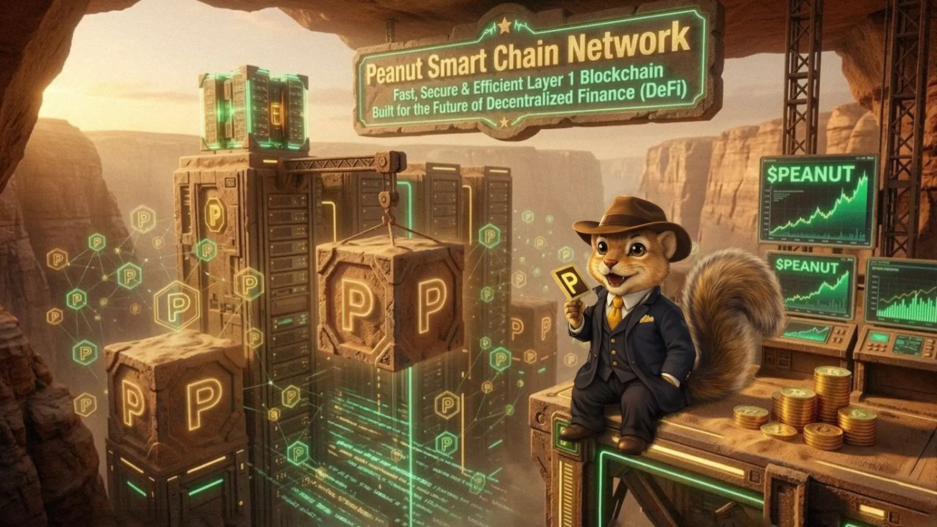 Peanut network ecosystem background